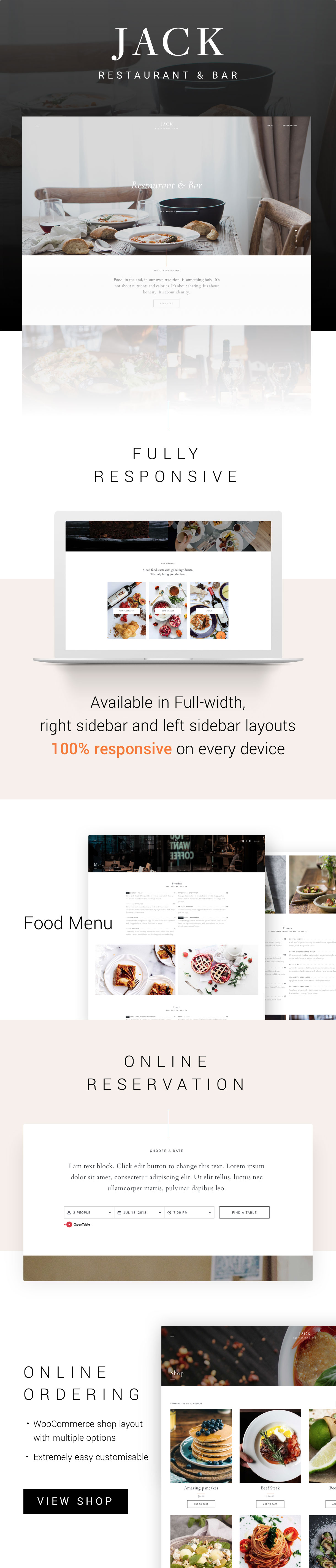 Restaurant WordPress Theme